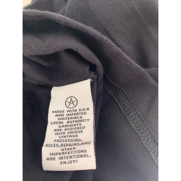 Local Authority T-Shirt Black Pocket Blank Tee L - Picture 4 of 5